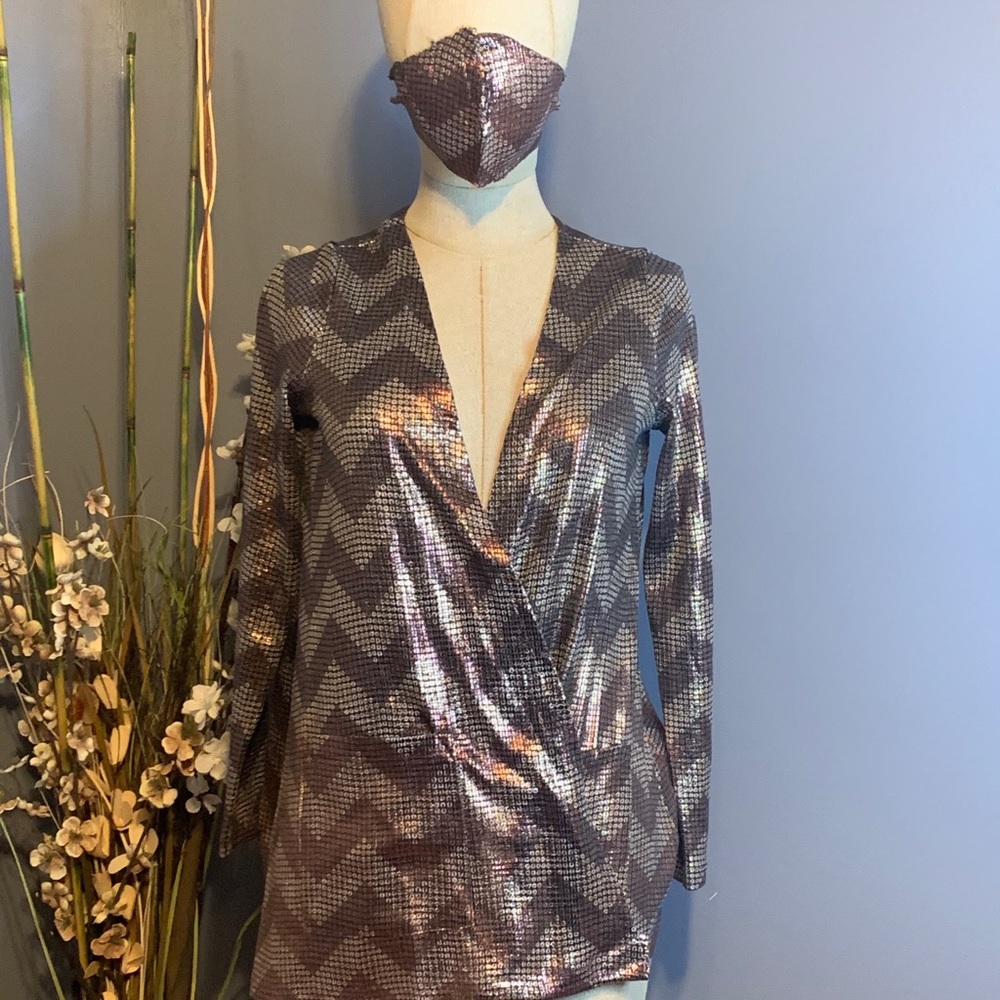 Seductive Brown& Sliver Sequin One Set - image 2